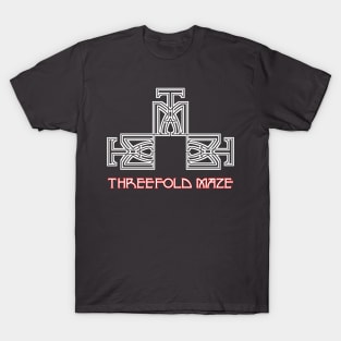 Threefold Maze Logo and Name T-Shirt